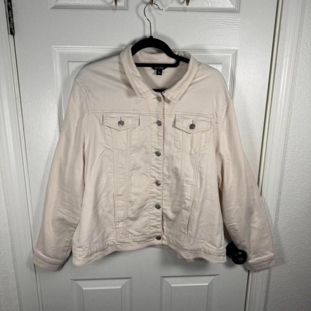 Cream soft‎ denim jacket from Buffalo by David Bitton